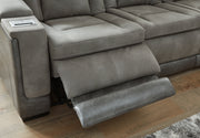 Next-Gen Durapella Slate Power Reclining Sofa and Loveseat from Ashley - DMV Furniture