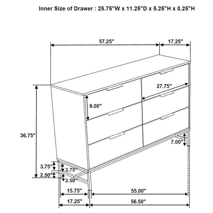 Sonora 4 & 5 Piece Bedroom Set