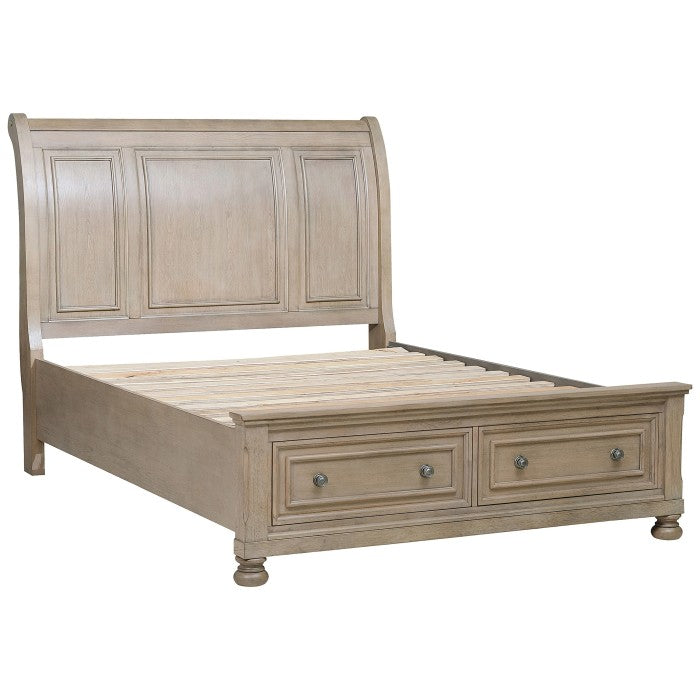 2259KGY-1CK* (3) California King Platform Bed with Footboard Storage - 2259KGY-1CK*
