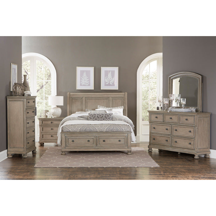 2259KGY-1CK* (3) California King Platform Bed with Footboard Storage - 2259KGY-1CK*