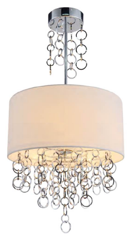 2300H18WC 17.7" X 17.7" PIPPA CHROME ROUND - 210000006760