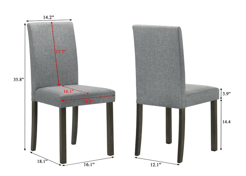 Melshire Dark Wood/Gray Dining Set from Crown Mark - DMV Furniture
