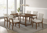 Salerno Beige/Brown Dining Set from Crown Mark - DMV Furniture