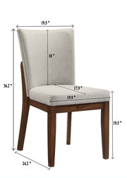 Salerno Beige/Brown Dining Set from Crown Mark - DMV Furniture
