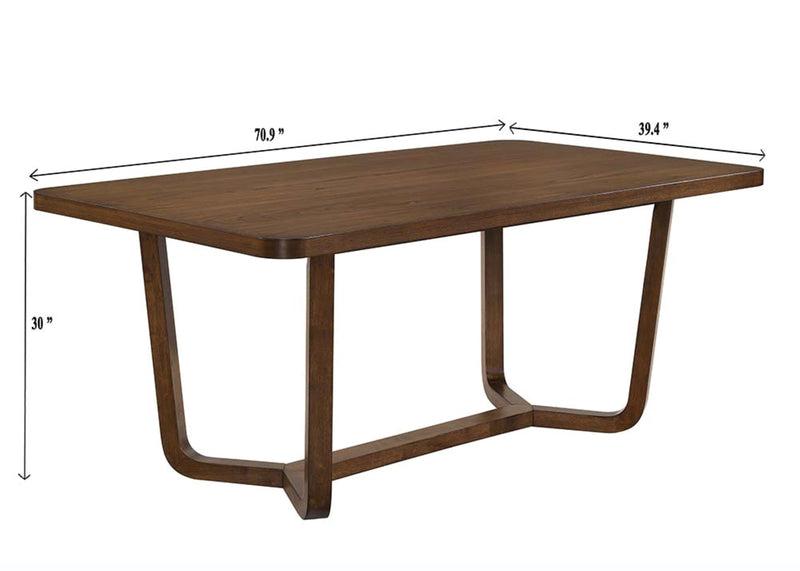 Salerno Beige/Brown Dining Set from Crown Mark - DMV Furniture