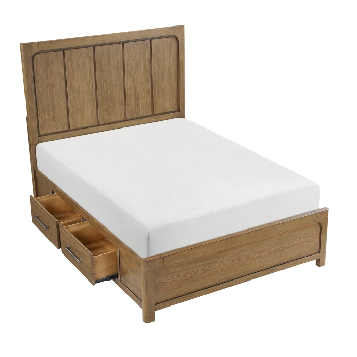 2336-1* (4) Queen Platform Bed with Storage Side Rails - 2336-1*