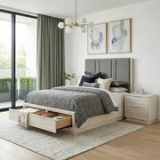 2391-1* (3) Queen Platform Bed with Footboard Storage - 2391-1*