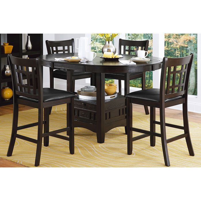 2423-36 Round/Oval Counter Height Table with Storage Base - 2423-36
