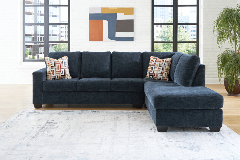 Aviemore Ink 2-Piece RAF Chaise Sectional from Ashley - DMV Furniture
