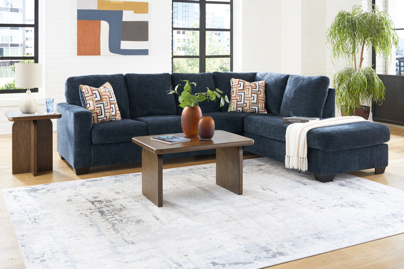 Aviemore Ink 2-Piece RAF Chaise Sectional from Ashley - DMV Furniture
