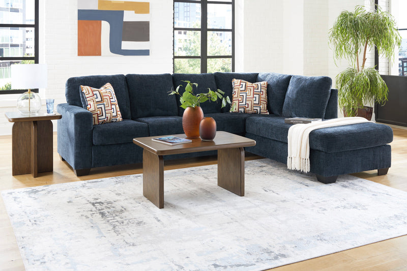 Aviemore Ink 2-Piece RAF Chaise Sectional from Ashley - DMV Furniture