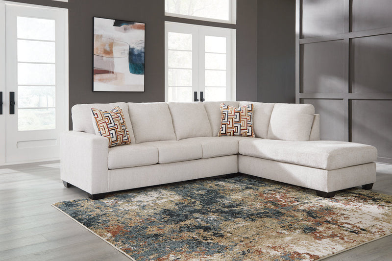 Aviemore Stone 2-Piece Sectional with Chaise -  Ashley - DMV Furniture