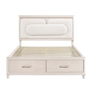 2451K-1EK* (4) Eastern King Platform Bed with Footboard Storage - 2451K-1EK*