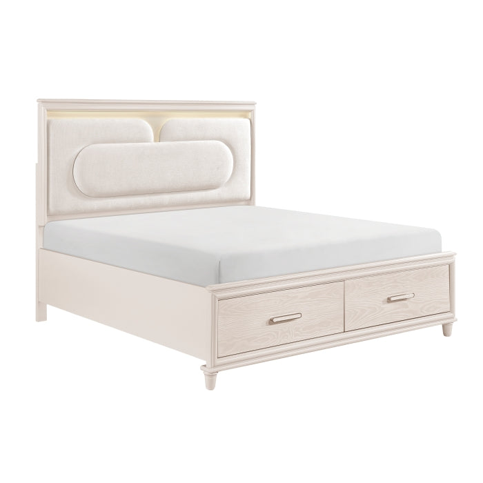 2451K-1EK* (4) Eastern King Platform Bed with Footboard Storage - 2451K-1EK*