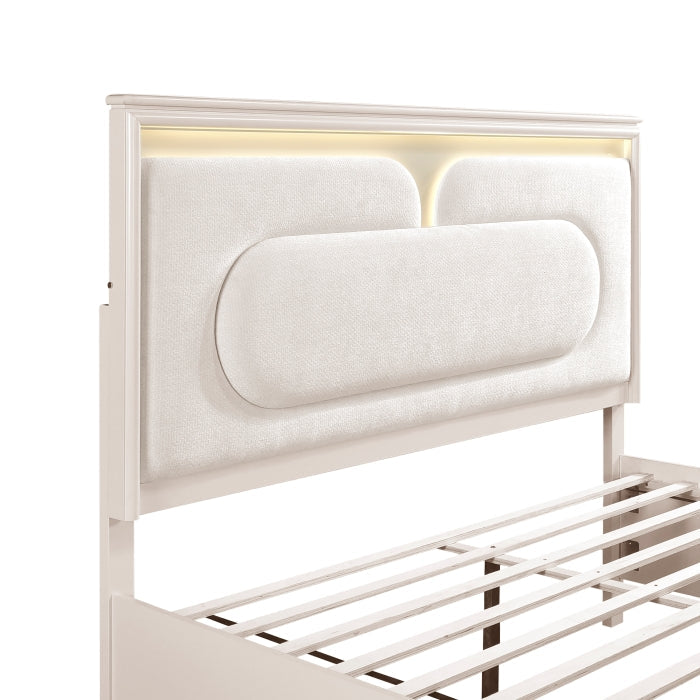 2451K-1EK* (4) Eastern King Platform Bed with Footboard Storage - 2451K-1EK*