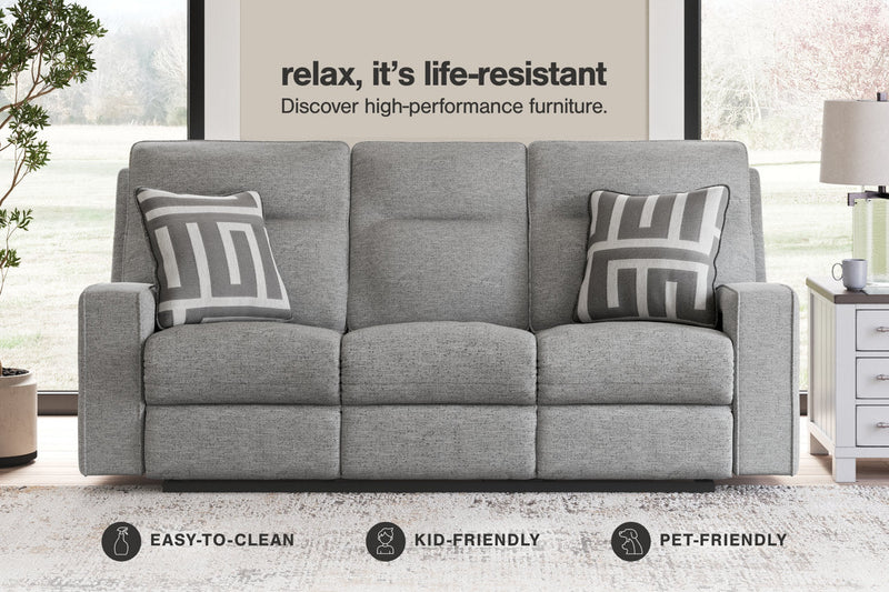 Biscoe Pewter Power Reclining Living Room Set