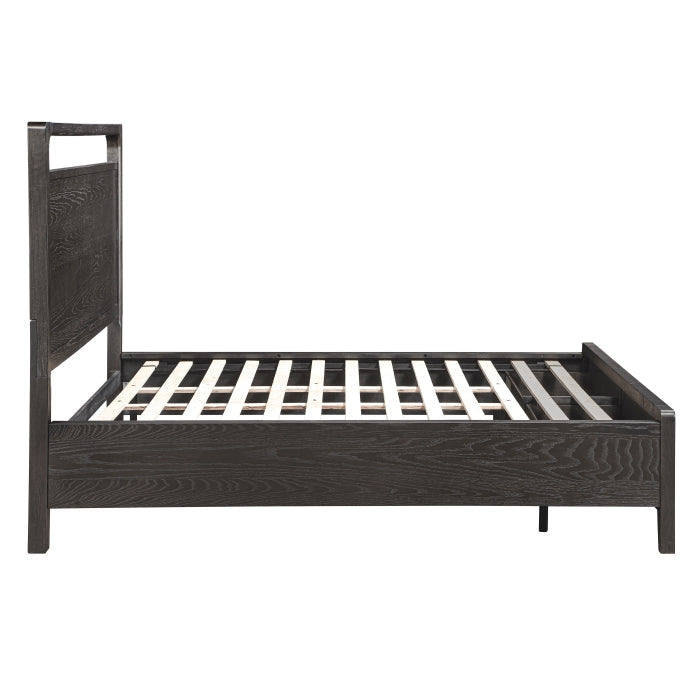 2502BK-1DW* (3) Queen Platform Bed with Footboard Storage - 2502BK-1DW*