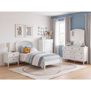 2510WHT-1* (3) Twin Platform Bed - 2510WHT-1*