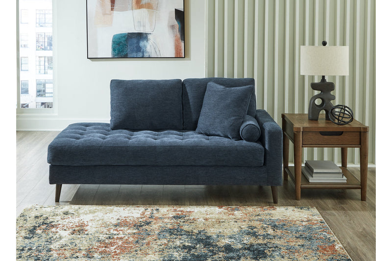 Bixler Navy Sofa and Chaise -  Ashley - DMV Furniture