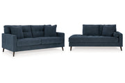 Bixler Navy Sofa and Chaise -  Ashley - DMV Furniture