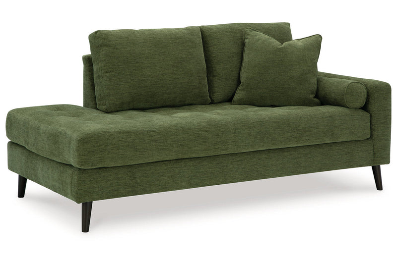 Bixler Olive Sofa and Chaise -  Ashley - DMV Furniture