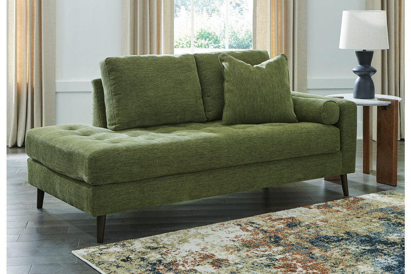 Bixler Olive Sofa and Chaise -  Ashley - DMV Furniture