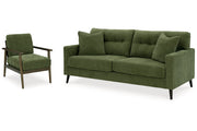 Bixler Olive Sofa and Chair -  Ashley - DMV Furniture