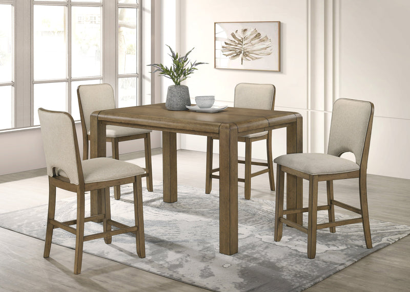 Cockrell Brown/Beige Extendable Counter Height Set from Crown Mark - DMV Furniture