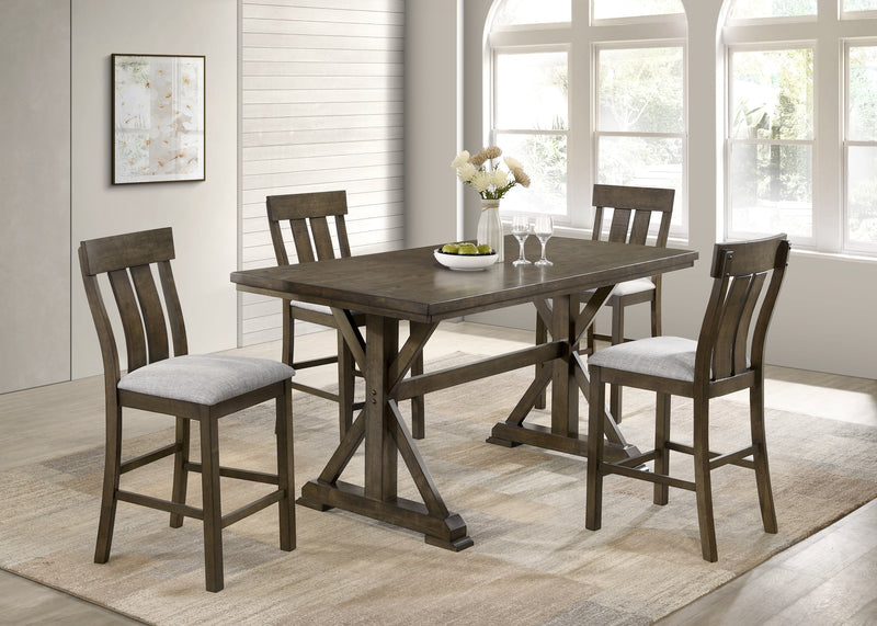 Lloyd Brown Counter Height Set from Crown Mark - DMV Furniture