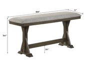 Lloyd Brown Counter Height Bench from Crown Mark - DMV Furniture