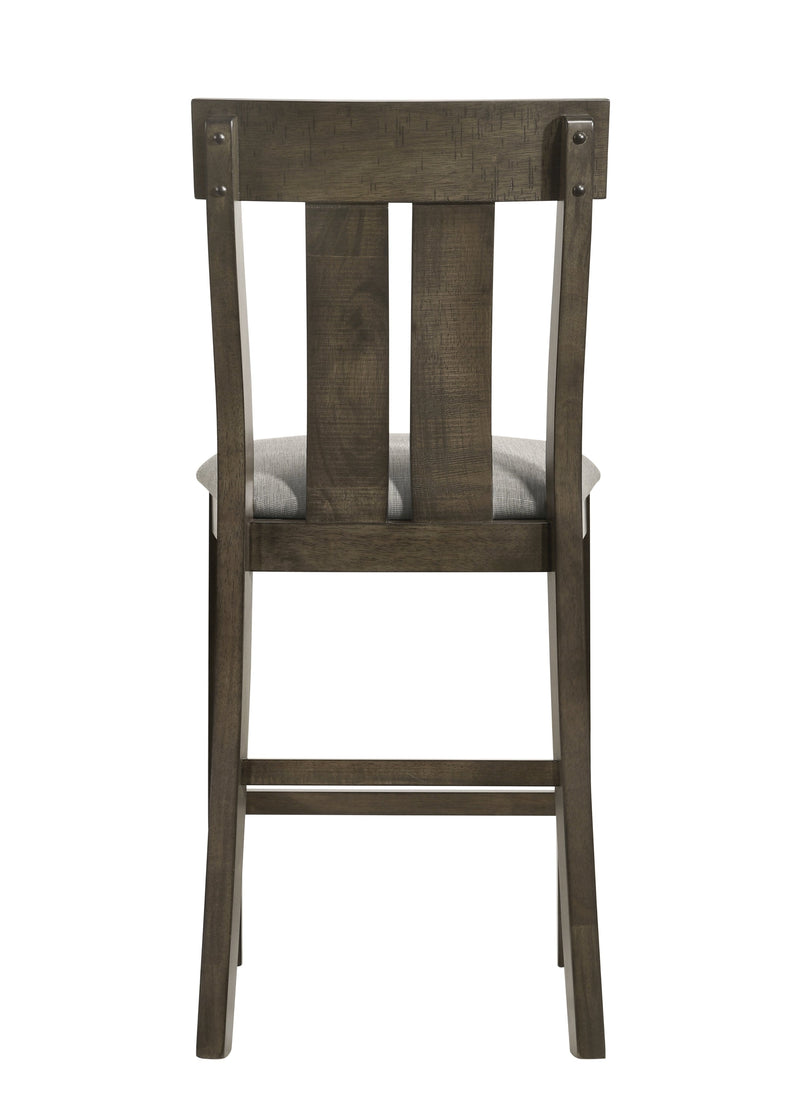 Lloyd Brown Counter Height Chair, Set of 2 from Crown Mark - DMV Furniture