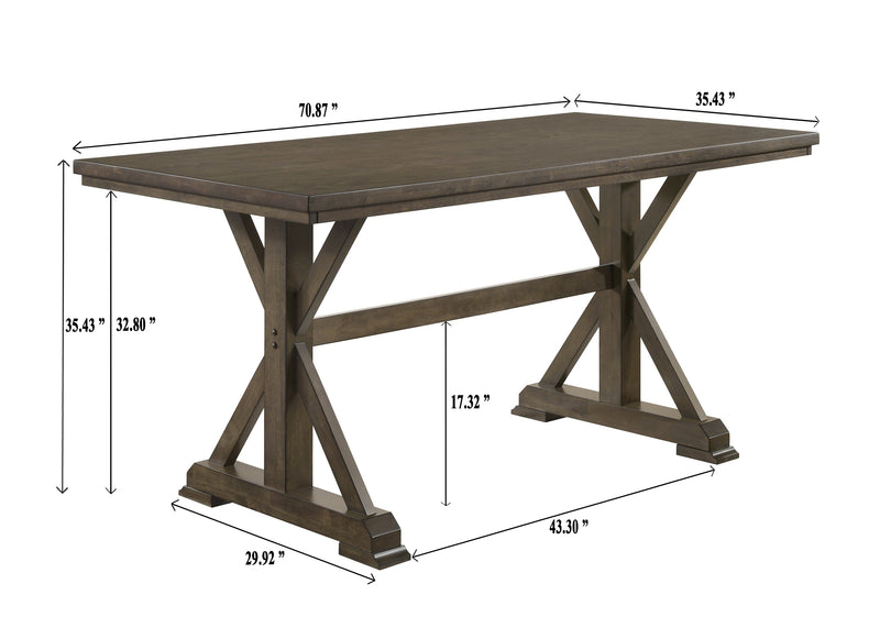 Lloyd Brown Counter Height Table from Crown Mark - DMV Furniture