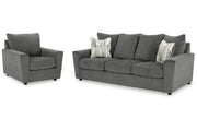 Stairatt Gravel Sofa and Chair -  Ashley - DMV Furniture