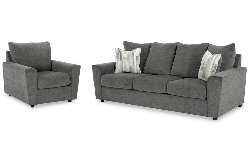 Stairatt Gravel Sofa and Chair -  Ashley - DMV Furniture