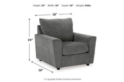 Stairatt Gravel Sofa and Chair -  Ashley - DMV Furniture