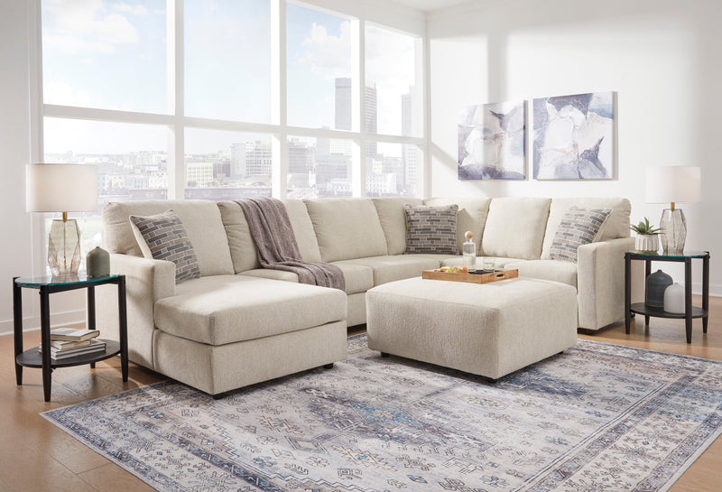 Edenfield Linen 3-Piece LAF Chaise Sectional -  Ashley - DMV Furniture
