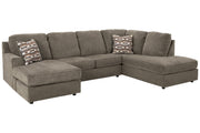 O'Phannon Putty 2-Piece RAF Chaise Sectional -  Ashley - DMV Furniture