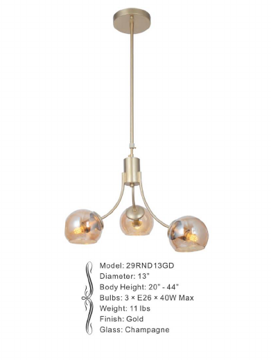 29RND13GD 13" X 20" SHINE GOLD ROUND - 210000004350