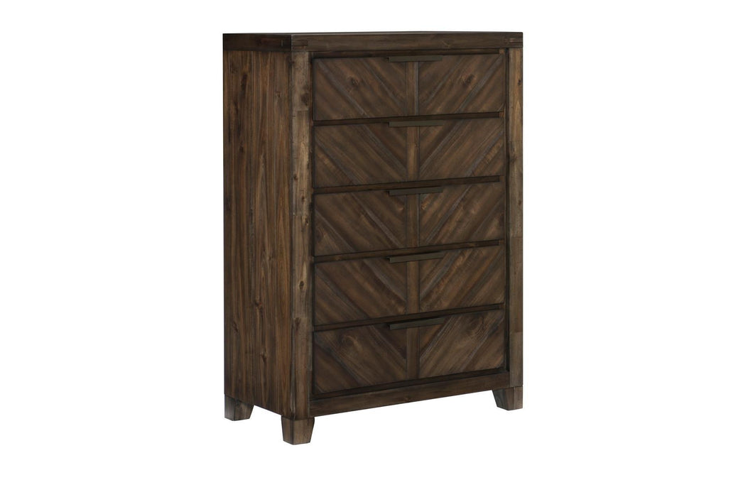 Parnell 6 Piece Eastern King Bedroom Set In Distressed Espresso 1648K-1Ek-6Set | Homelegance