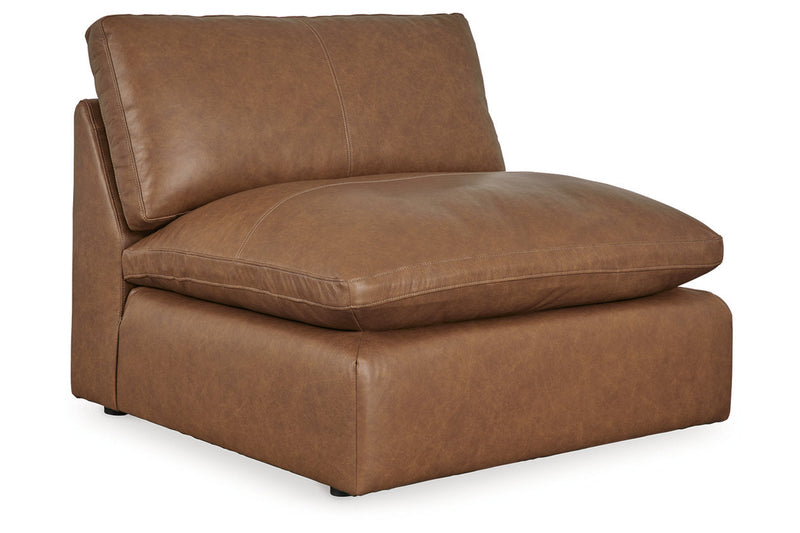 Emilia Caramel 5-Piece Sectional and Ottoman -  Ashley - DMV Furniture