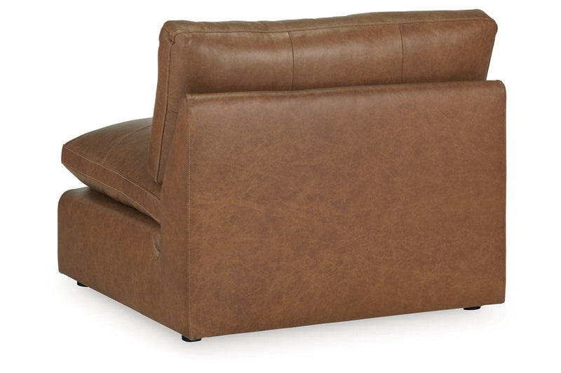 Emilia Caramel 5-Piece Sectional and Ottoman -  Ashley - DMV Furniture