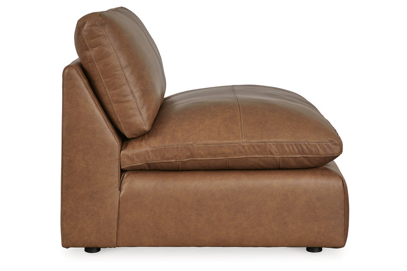 Emilia Caramel 5-Piece Sectional and Ottoman -  Ashley - DMV Furniture