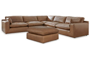 Emilia Caramel 5-Piece Sectional and Ottoman -  Ashley - DMV Furniture