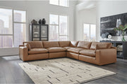 Emilia Caramel 5-Piece Sectional and Ottoman -  Ashley - DMV Furniture