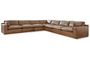 Emilia Caramel 7-Piece Sectional -  Ashley - DMV Furniture