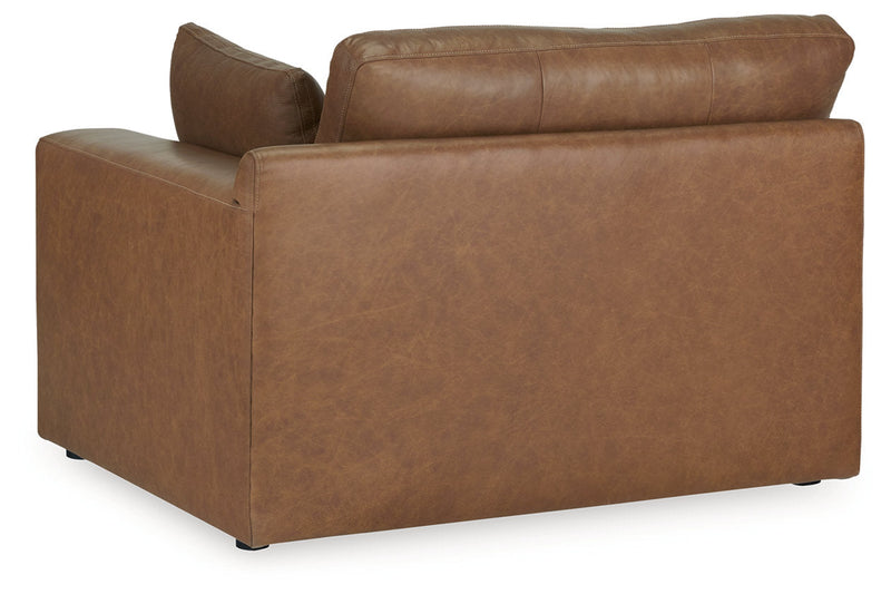 Emilia Caramel 5-Piece Sectional and Ottoman -  Ashley - DMV Furniture