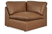 Emilia Caramel 5-Piece Sectional and Ottoman -  Ashley - DMV Furniture