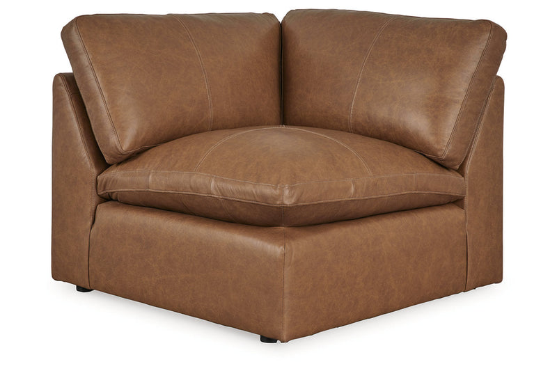 Emilia Caramel 5-Piece Sectional and Ottoman -  Ashley - DMV Furniture