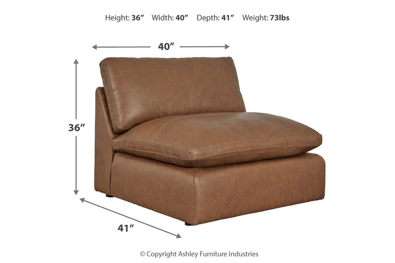 Emilia Caramel 5-Piece Sectional and Ottoman -  Ashley - DMV Furniture