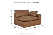 Emilia Caramel 5-Piece Sectional and Ottoman -  Ashley - DMV Furniture